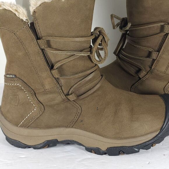 Keen Women's Brighton Low US6 Brown Leather insulated Shearling Snow Boots - Picture 16 of 16